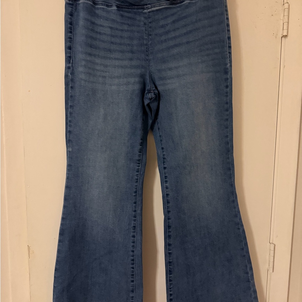 Aeropostale Flare Wide Leg Blue Jeans